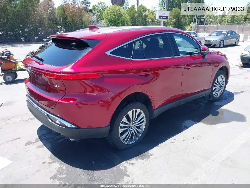 2024 Toyota Venza Xle VIN: JTEAAAAHXRJ179033 Lot: 42595579