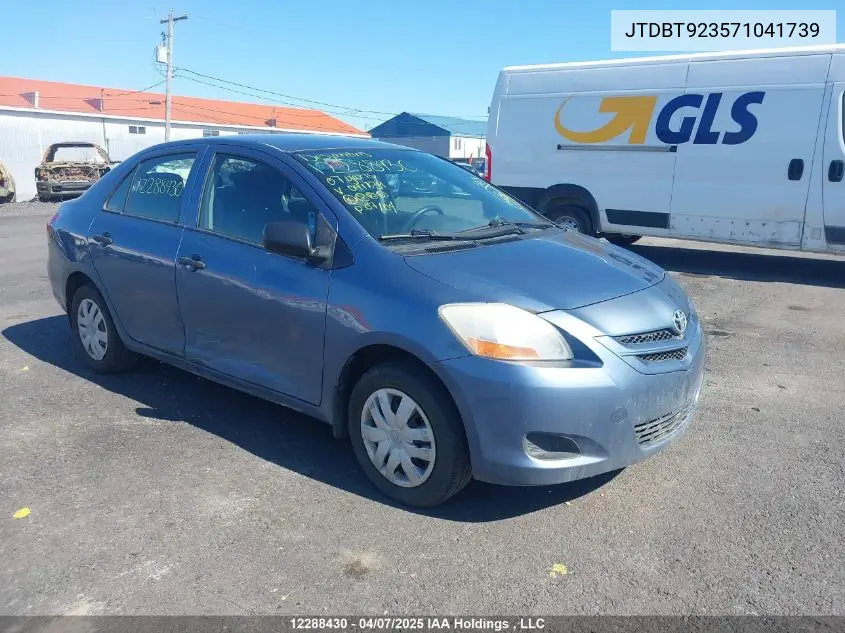 2007 Toyota Yaris VIN: JTDBT923571041739 Lot: 12288430