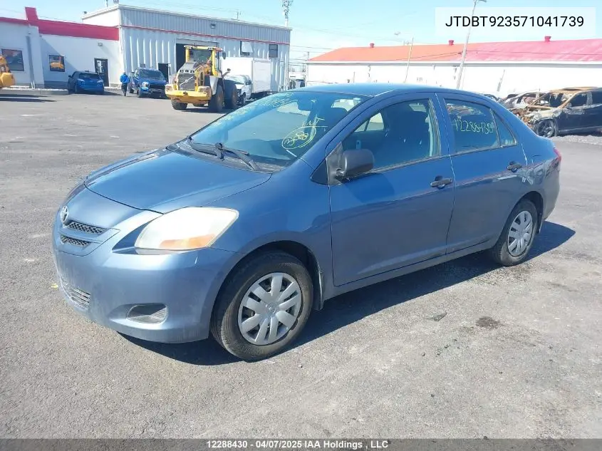 2007 Toyota Yaris VIN: JTDBT923571041739 Lot: 12288430