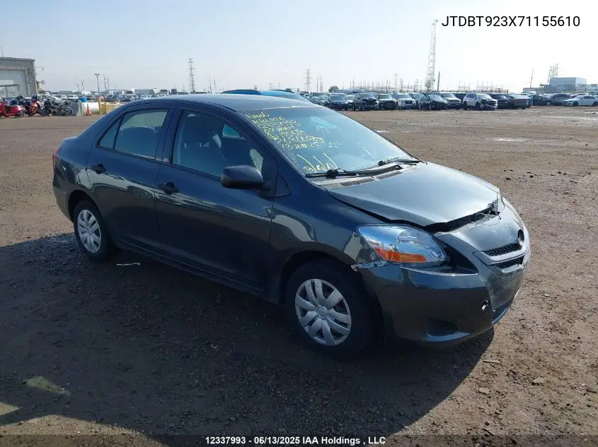 2007 Toyota Yaris VIN: JTDBT923X71155610 Lot: 12337993