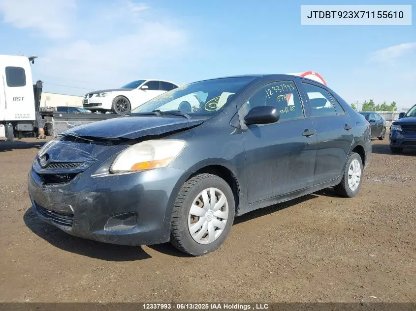 2007 Toyota Yaris VIN: JTDBT923X71155610 Lot: 12337993
