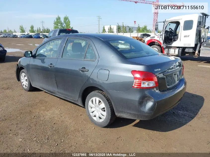 2007 Toyota Yaris VIN: JTDBT923X71155610 Lot: 12337993