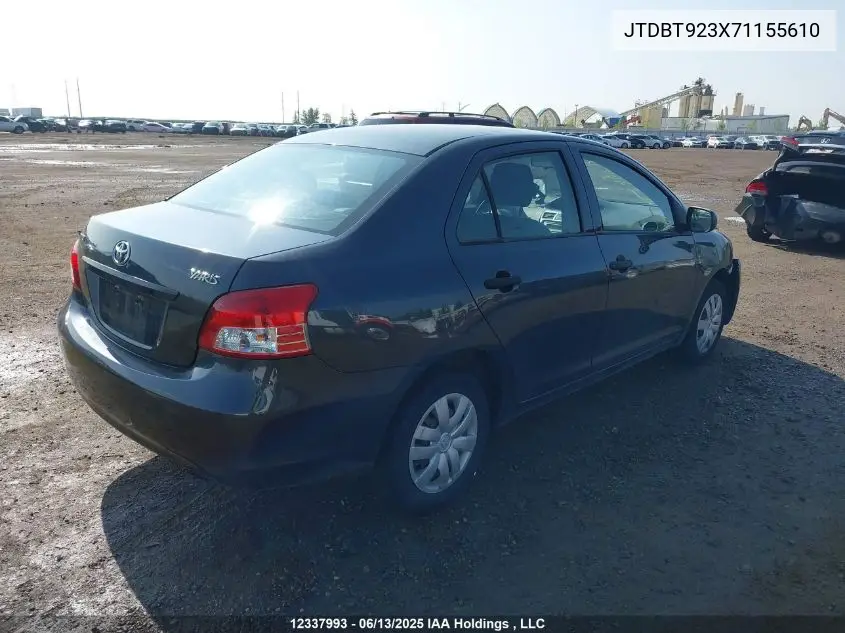2007 Toyota Yaris VIN: JTDBT923X71155610 Lot: 12337993