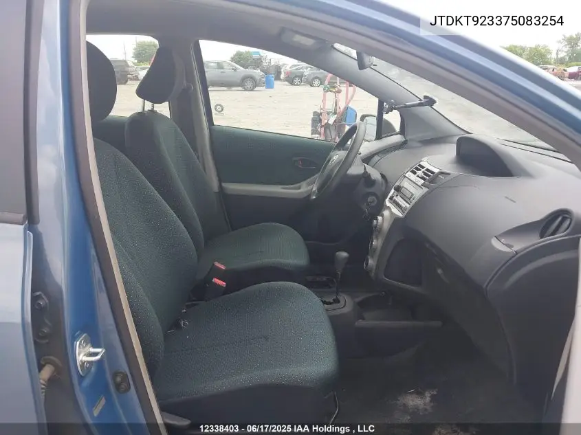 2007 Toyota Yaris VIN: JTDKT923375083254 Lot: 12338403