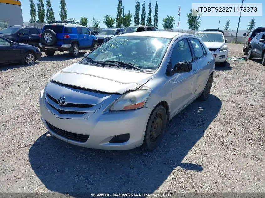 2007 Toyota Yaris VIN: JTDBT923271173373 Lot: 12349918X