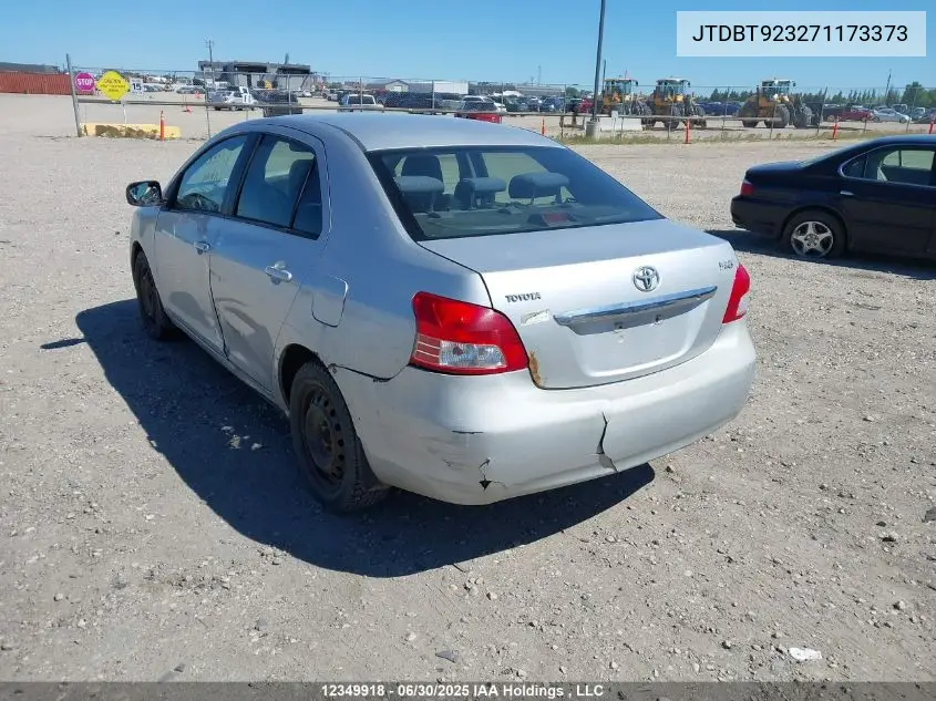 2007 Toyota Yaris VIN: JTDBT923271173373 Lot: 12349918X