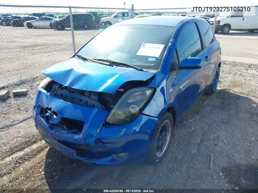 2007 Toyota Yaris VIN: JTDJT923275105210 Lot: 42255165