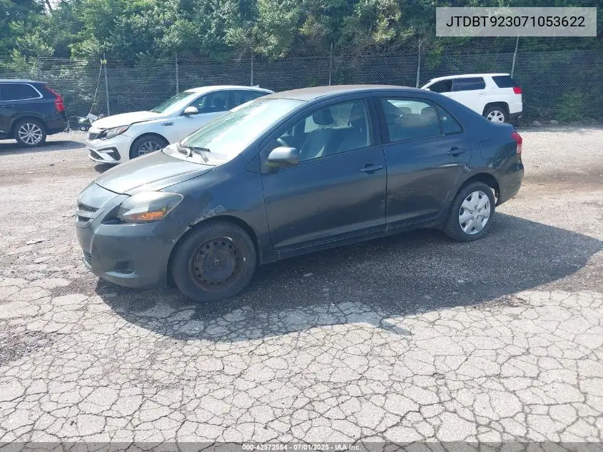 2007 Toyota Yaris VIN: JTDBT923071053622 Lot: 42572554