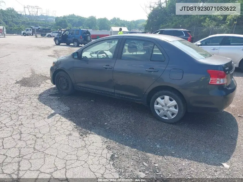 2007 Toyota Yaris VIN: JTDBT923071053622 Lot: 42572554