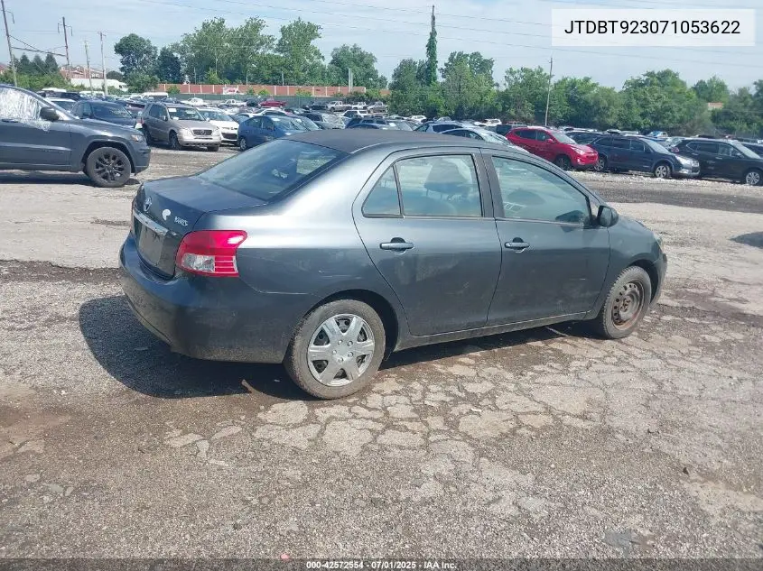 2007 Toyota Yaris VIN: JTDBT923071053622 Lot: 42572554