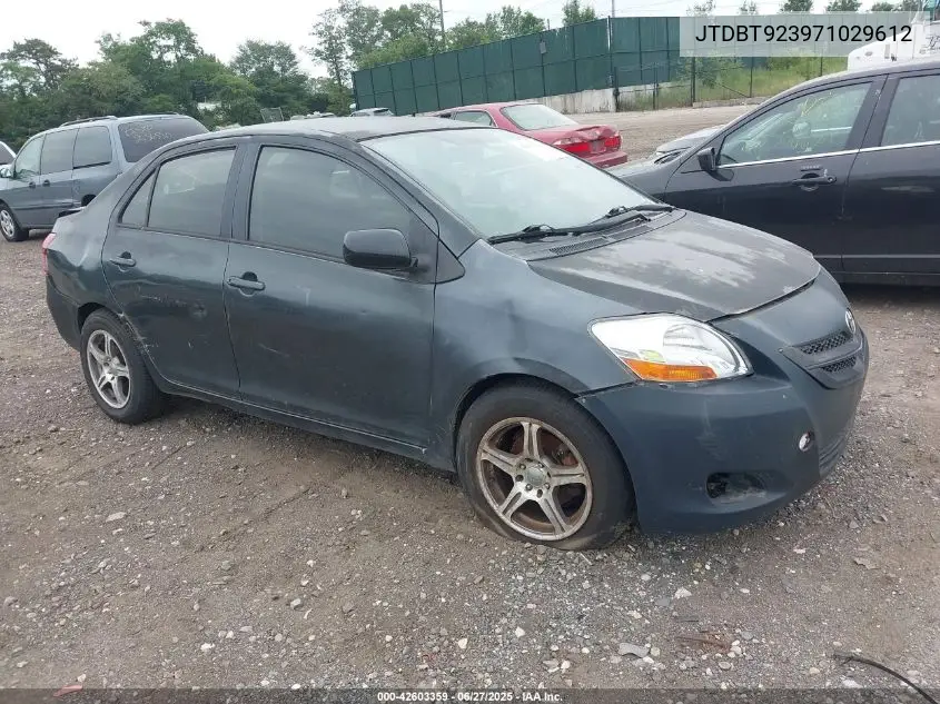 2007 Toyota Yaris VIN: JTDBT923971029612 Lot: 42603359