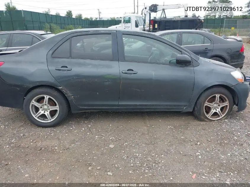 2007 Toyota Yaris VIN: JTDBT923971029612 Lot: 42603359