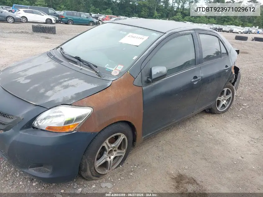 2007 Toyota Yaris VIN: JTDBT923971029612 Lot: 42603359