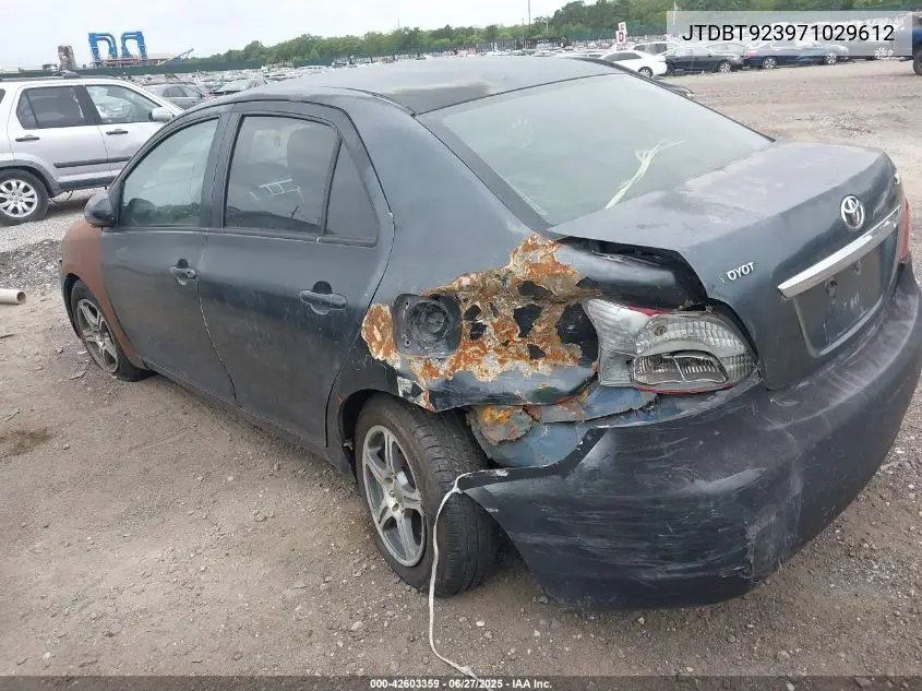 2007 Toyota Yaris VIN: JTDBT923971029612 Lot: 42603359