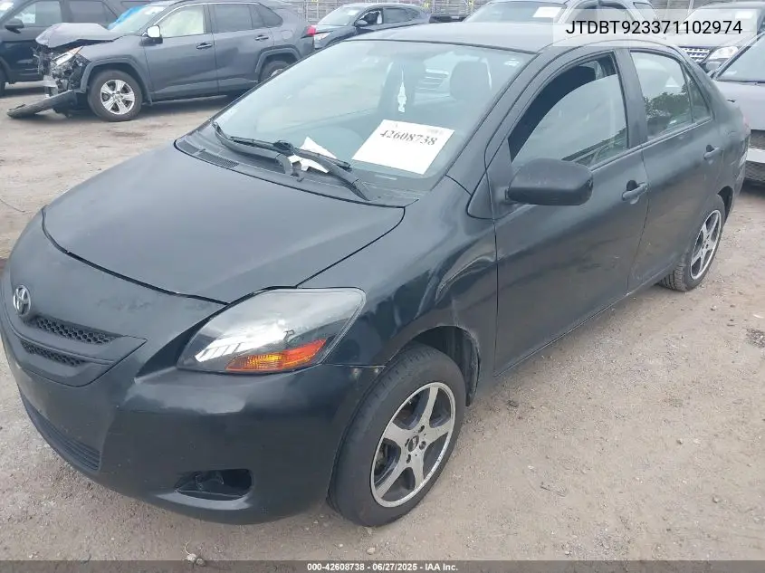 2007 Toyota Yaris VIN: JTDBT923371102974 Lot: 42608738