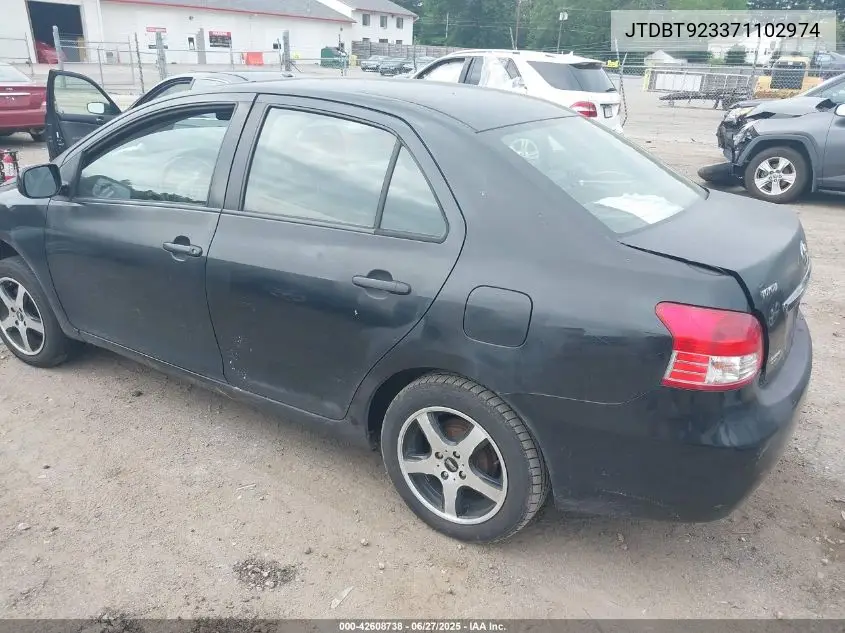 2007 Toyota Yaris VIN: JTDBT923371102974 Lot: 42608738