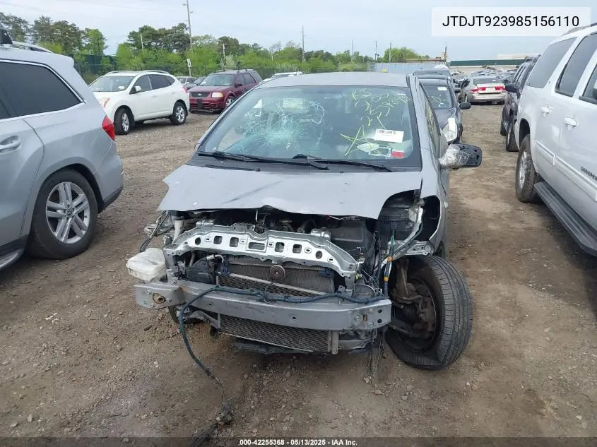 2008 Toyota Yaris VIN: JTDJT923985156110 Lot: 42255368