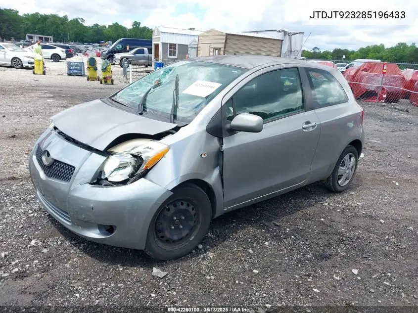 2008 Toyota Yaris VIN: JTDJT923285196433 Lot: 42260100
