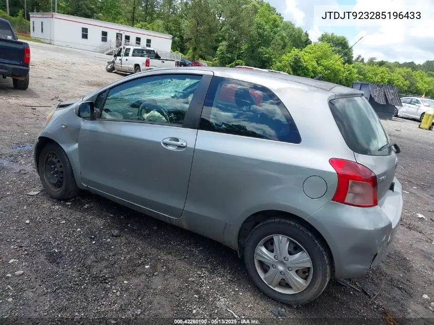 2008 Toyota Yaris VIN: JTDJT923285196433 Lot: 42260100