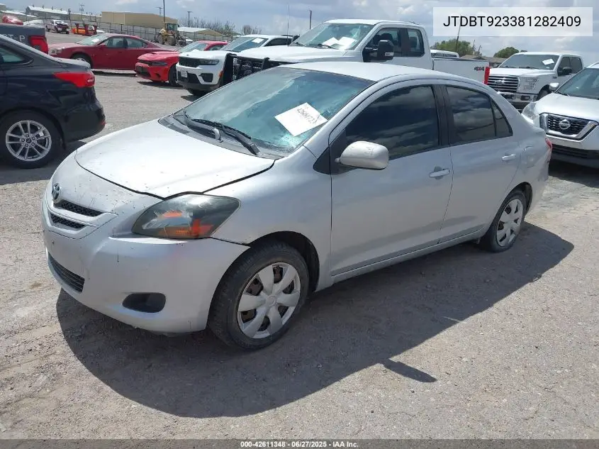 2008 Toyota Yaris VIN: JTDBT923381282409 Lot: 42611348