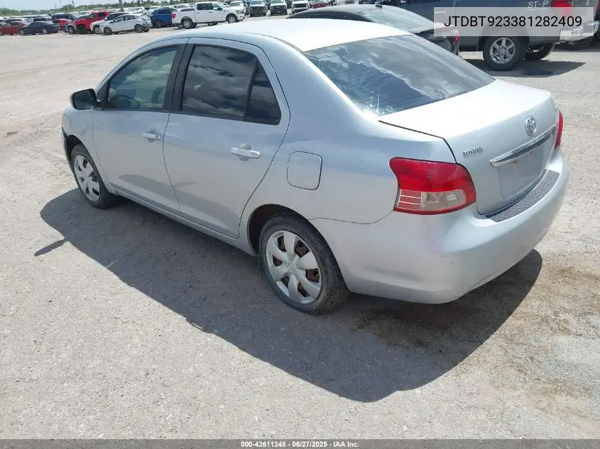 2008 Toyota Yaris VIN: JTDBT923381282409 Lot: 42611348
