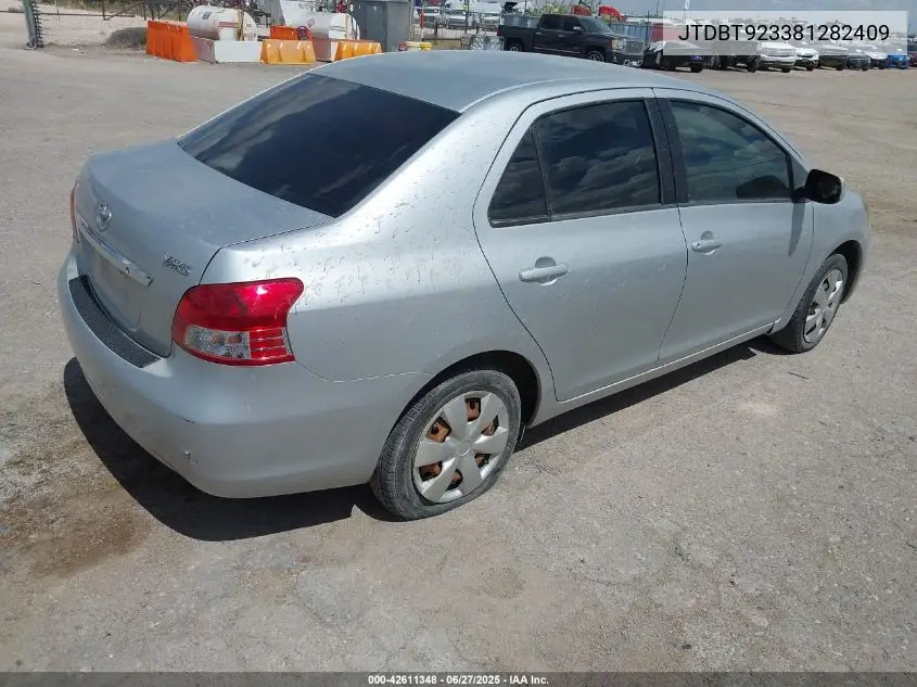 2008 Toyota Yaris VIN: JTDBT923381282409 Lot: 42611348
