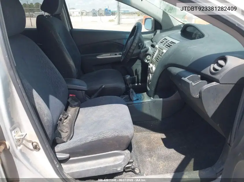 2008 Toyota Yaris VIN: JTDBT923381282409 Lot: 42611348