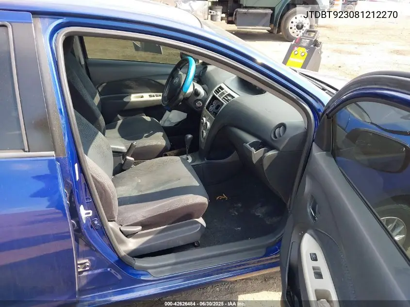 2008 Toyota Yaris VIN: JTDBT923081212270 Lot: 42626484
