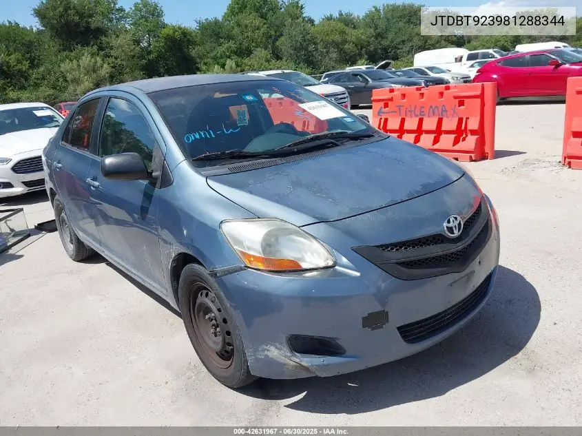 2008 Toyota Yaris VIN: JTDBT923981288344 Lot: 42631967