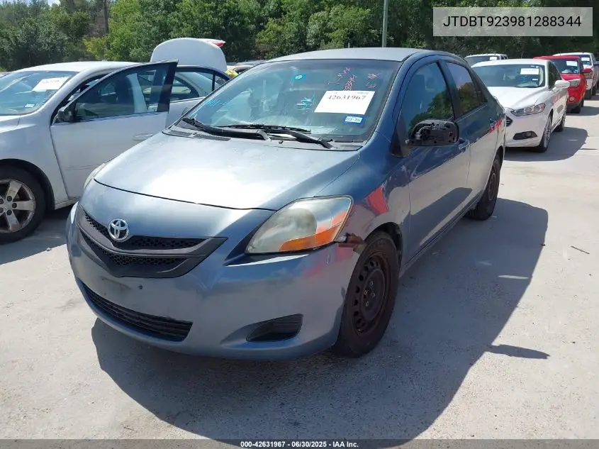 2008 Toyota Yaris VIN: JTDBT923981288344 Lot: 42631967
