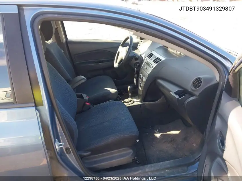 2009 Toyota Yaris VIN: JTDBT903491329807 Lot: 12298750