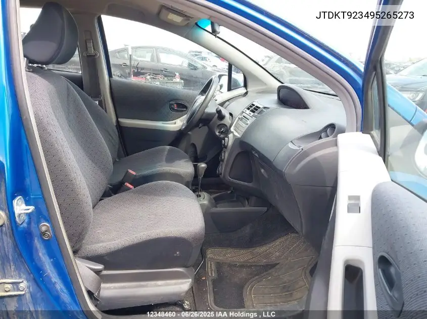 2009 Toyota Yaris VIN: JTDKT923495265273 Lot: 12348460