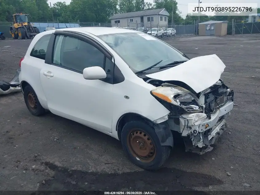 2009 Toyota Yaris VIN: JTDJT903895226796 Lot: 42616294