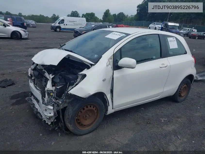 2009 Toyota Yaris VIN: JTDJT903895226796 Lot: 42616294