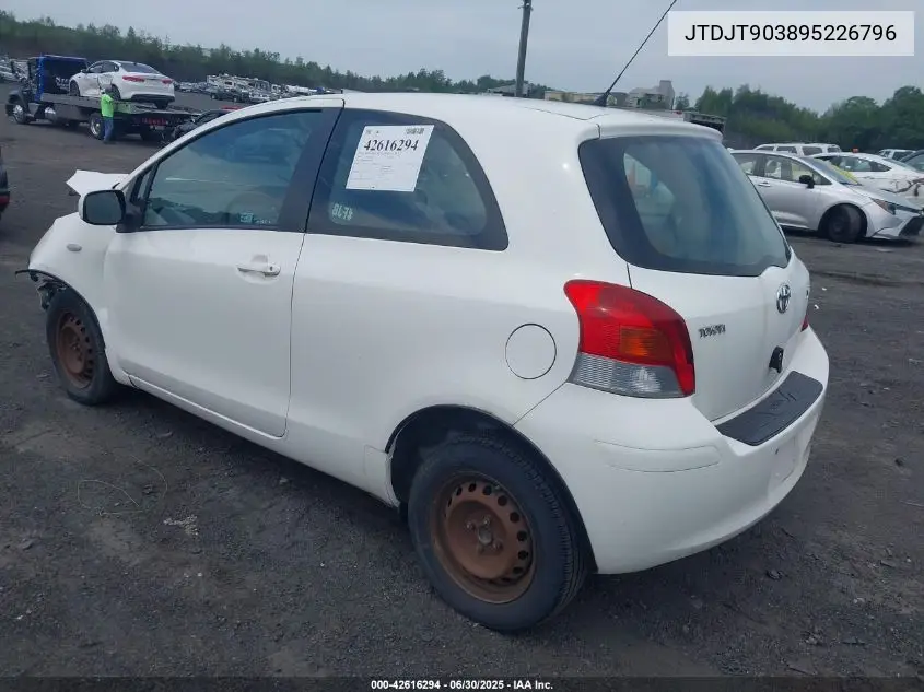 2009 Toyota Yaris VIN: JTDJT903895226796 Lot: 42616294
