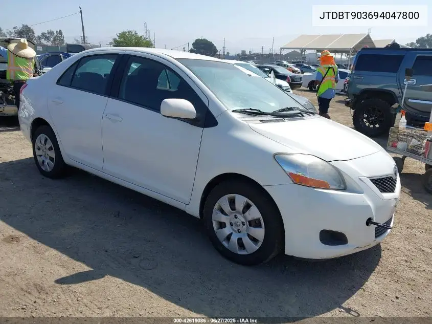 2009 Toyota Yaris VIN: JTDBT903694047800 Lot: 42619086