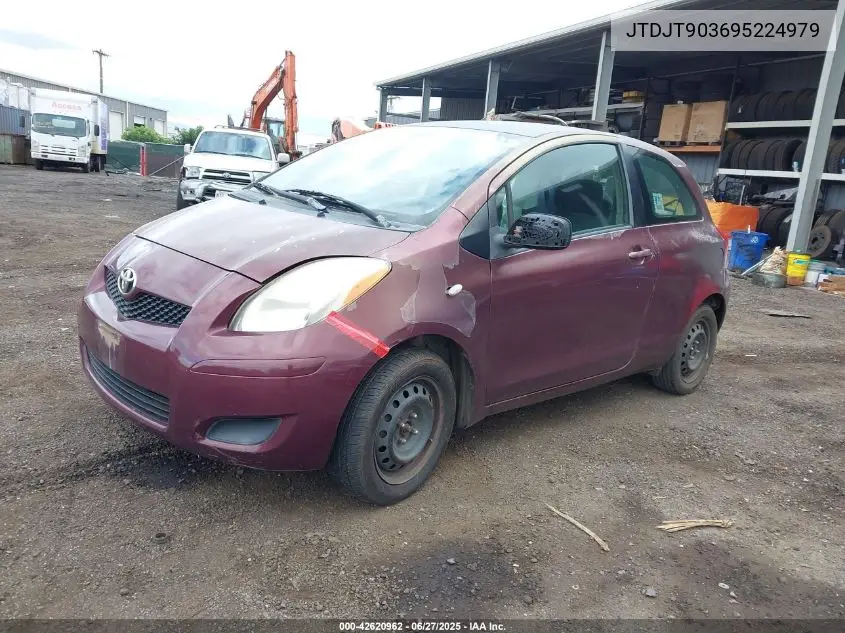 2009 Toyota Yaris S VIN: JTDJT903695224979 Lot: 42620962