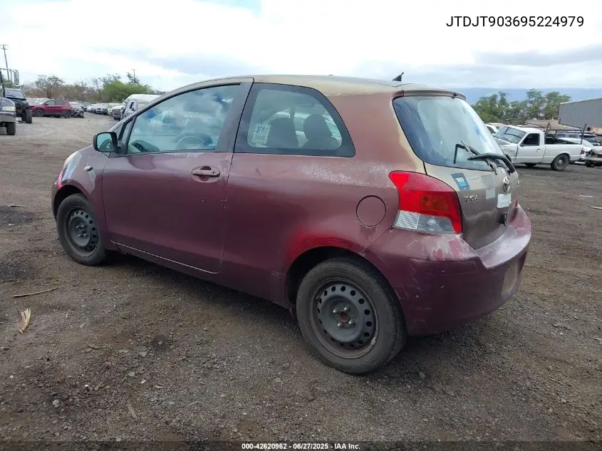 2009 Toyota Yaris S VIN: JTDJT903695224979 Lot: 42620962