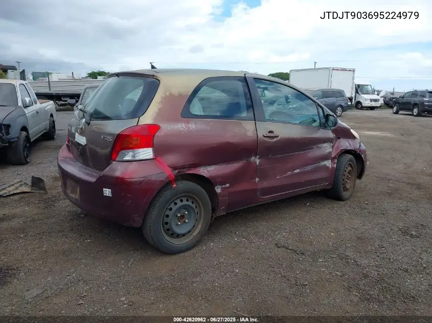 2009 Toyota Yaris S VIN: JTDJT903695224979 Lot: 42620962