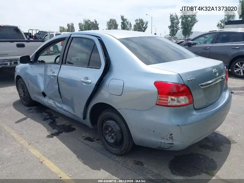 2010 Toyota Yaris VIN: JTDBT4K32A1373020 Lot: 42246710