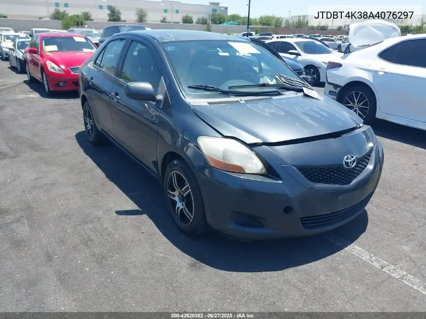 2010 Toyota Yaris VIN: JTDBT4K38A4076297 Lot: 42620302