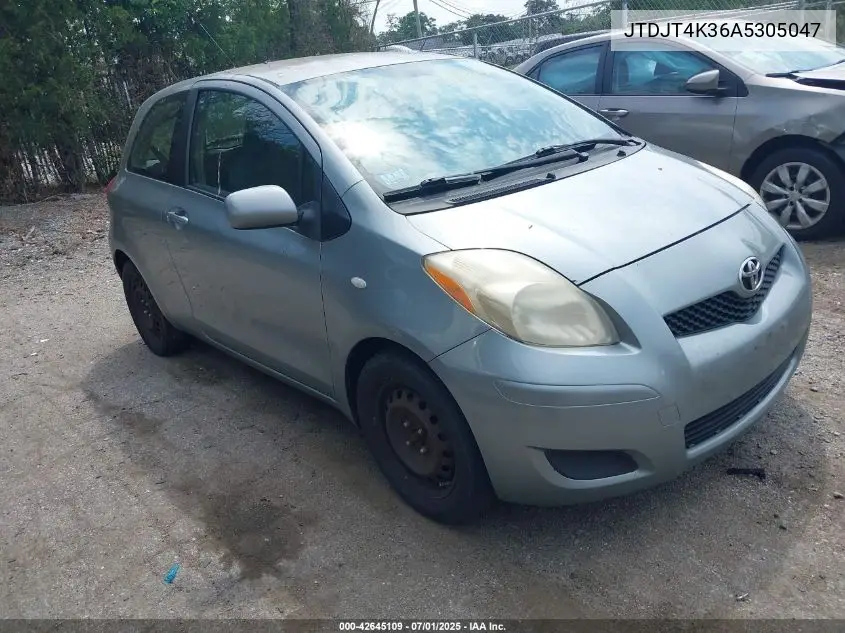 2010 Toyota Yaris VIN: JTDJT4K36A5305047 Lot: 42645109