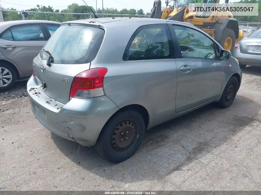 2010 Toyota Yaris VIN: JTDJT4K36A5305047 Lot: 42645109