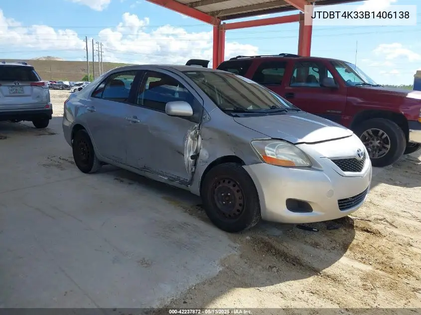 jtdbt4k33b1406138 JTDBT4K33B1406138 2011 Toyota Yaris