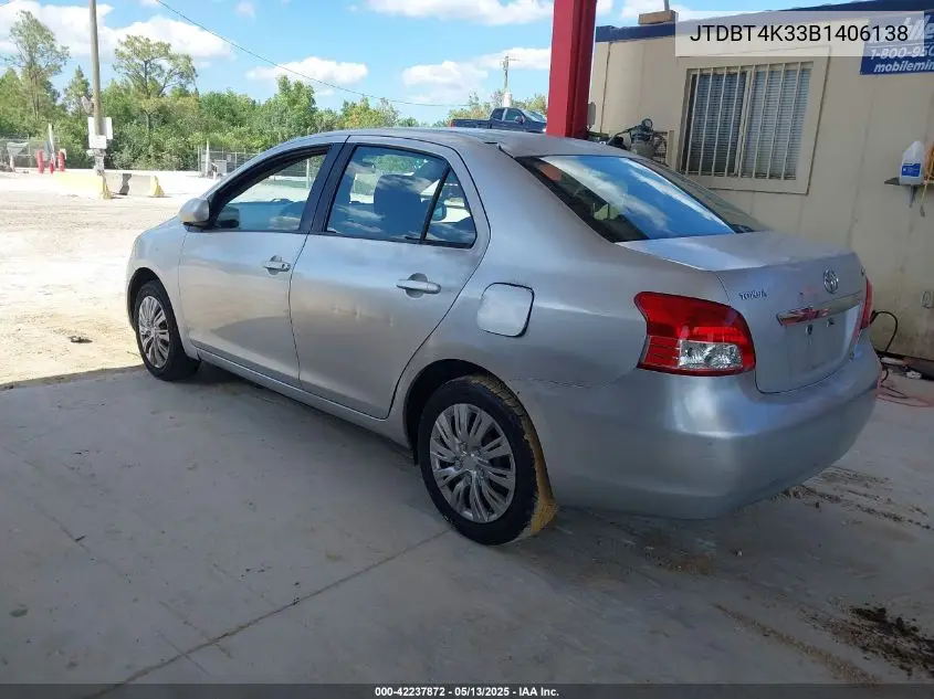 jtdbt4k33b1406138 JTDBT4K33B1406138 2011 Toyota Yaris