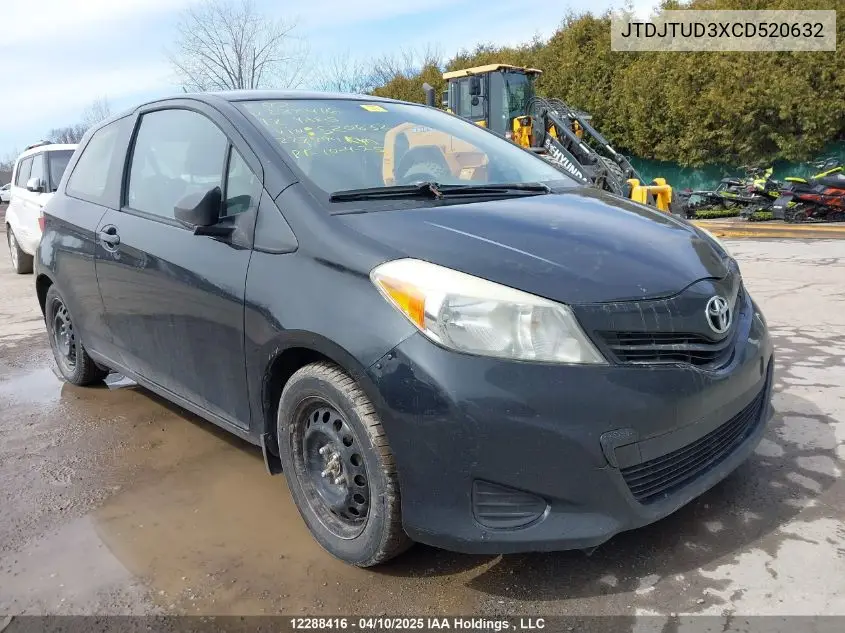 2012 Toyota Yaris VIN: JTDJTUD3XCD520632 Lot: 12288416