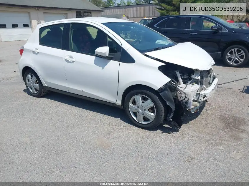 2012 Toyota Yaris Le VIN: JTDKTUD35CD539206 Lot: 42244768