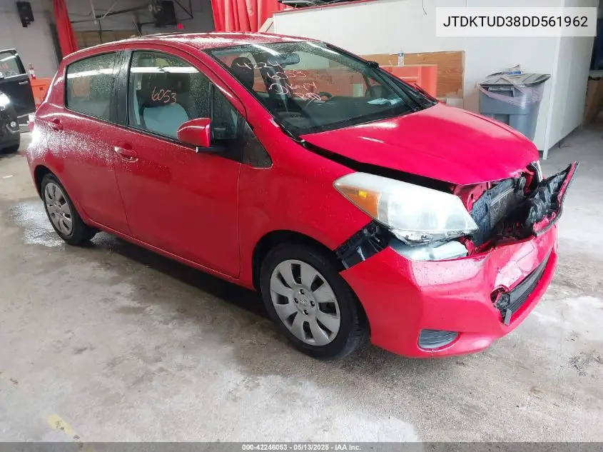2013 Toyota Yaris Le VIN: JTDKTUD38DD561962 Lot: 42246053