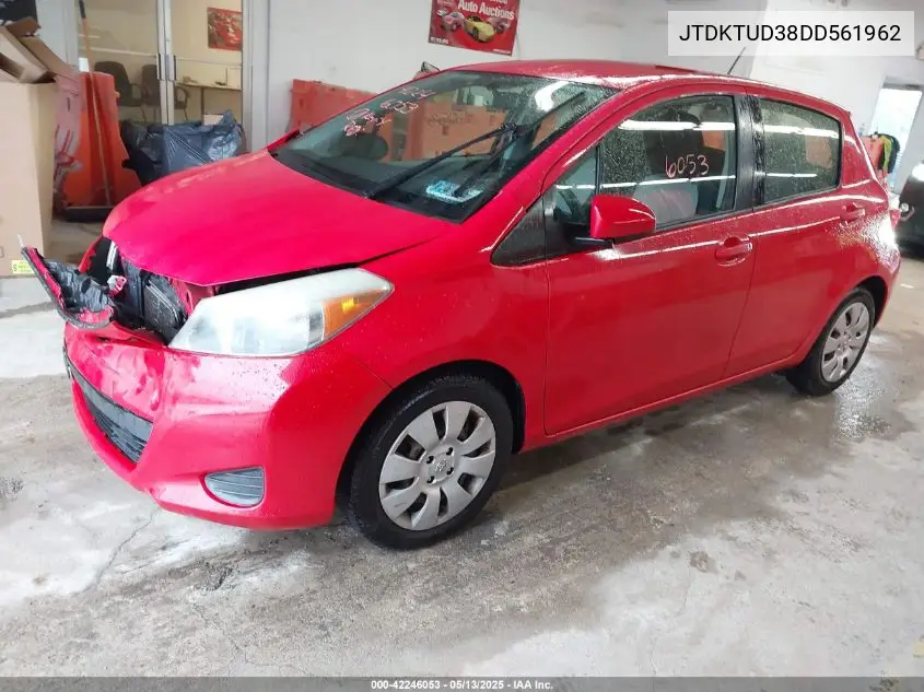 2013 Toyota Yaris Le VIN: JTDKTUD38DD561962 Lot: 42246053
