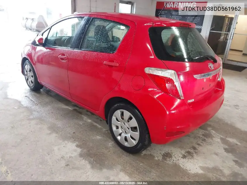 2013 Toyota Yaris Le VIN: JTDKTUD38DD561962 Lot: 42246053